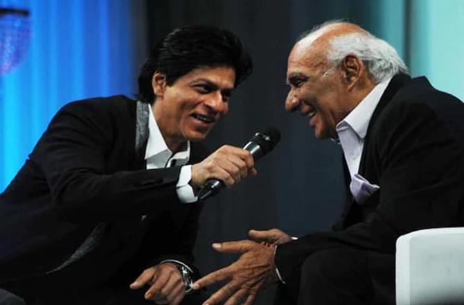 Yash Chopra and Shah Rukh Khan. Photo: INN