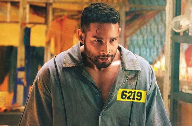 Siddhant Chaturvedi can be seen in a scene from the movie `Yedhra`. Photo: INN