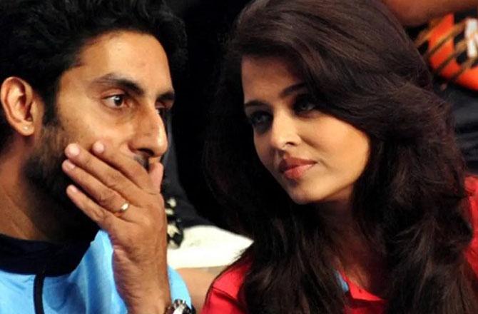 Aishwarya Rai and Abhishek Bachchan. Photo: INN