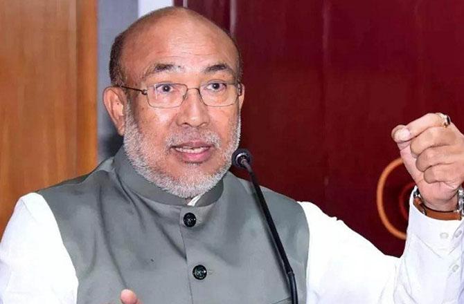 Former Manipur Chief Minister Biren Singh. Photo: INN