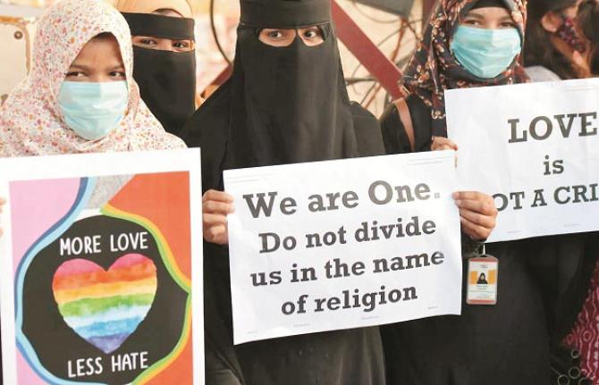 Muslims are constantly protesting for their rights. Photo: INN