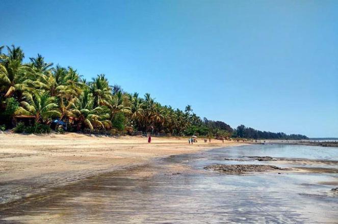 Serene environment of Nagaon Beach. Photo: INN