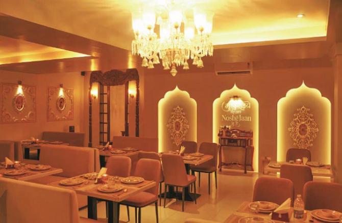 The glory inside the restaurant `Nosh Jaan` can be seen in this picture. Photo: INN