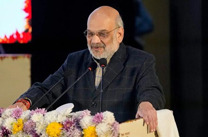 Amit Shah at the launch of the `BharatPol` portal. Photo: INN.