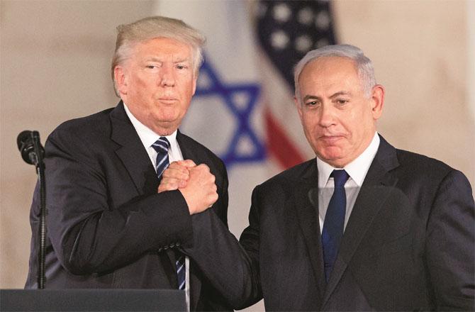 Donald Trump was very friendly with Netanyahu during his first term as president and will probably remain so in the future. (File photo)