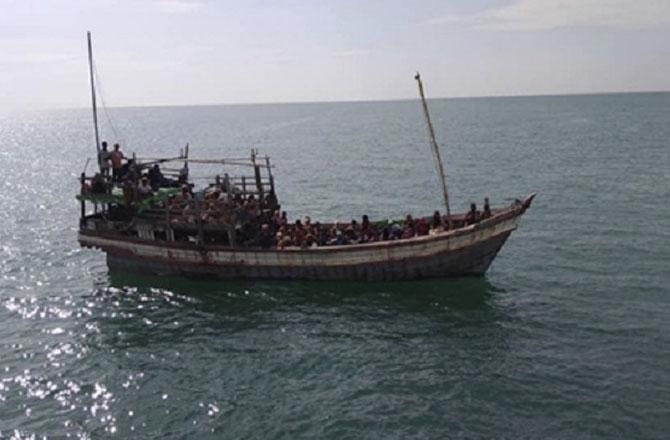 A photo of the boat released by the Malaysian Maritime Enforcement Agency. Photo: PTI