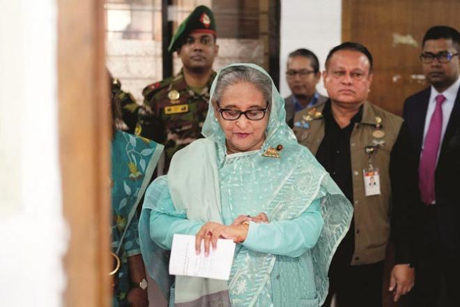 Deposed Prime Minister of Bangladesh Sheikh Hasina. Photo: INN